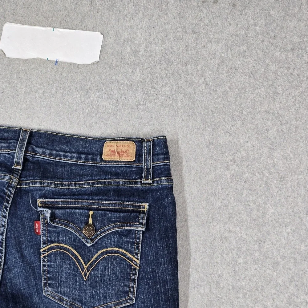 Levi's 524 Women Jeans 11M Blue Denim Too Superlow Jeans 26
